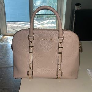 Michael Kors Bedford legacy dome satchel in soft pink